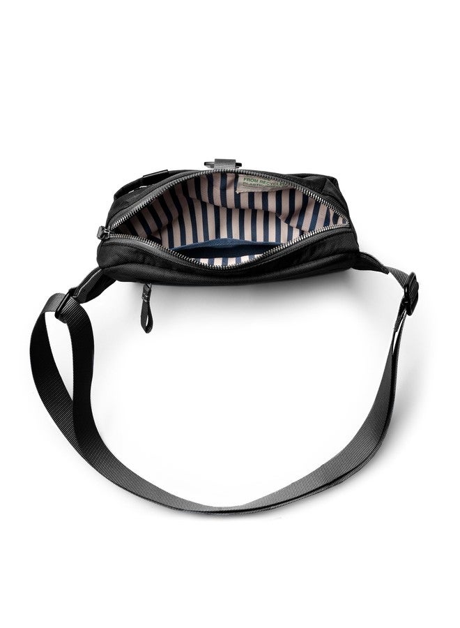DailyObjects PET Orbit Fanny Unisex Sling Crossbody Waist Bag | Travel Pouch Bag | Stylish and Spacious | Adjustable Straps with G-Hook Closure | Made in India (Space Black) - Image 5